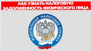 КАК УЗНАТЬ НАЛОГОВУЮ ЗАДОЛЖЕННОСТЬ ФИЗИЧЕСКОГО ЛИЦА