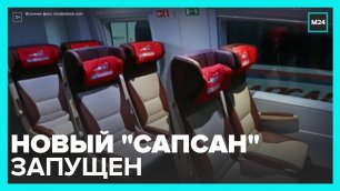 Новый поезд #Сапсан отправился в рейс из Санкт-Петербурга в Москву - Москва 24