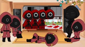 Реакция охранников из игры в кальмара на ТТ//Gacha club //