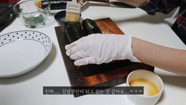ENGㅣVlogㅣ자취생요리, 건강하게 집밥먹기 (오리불고기,달래간장,소세지김밥,멸치볶음,자취요리)
