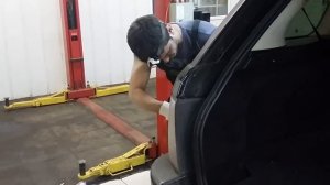 Снятие заднего бампера Range Rover Sport