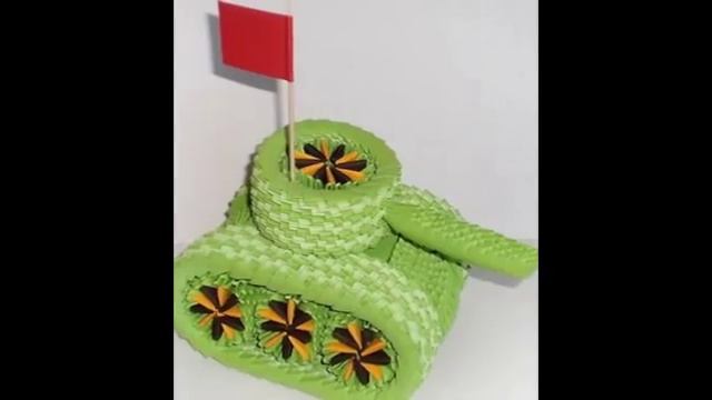 Поделки- Модульное оригами-Танк смотреть онлайн