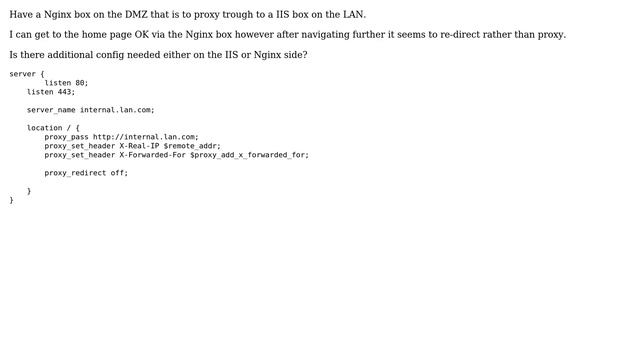 nginx reverse proxy to IIS смотреть онлайн