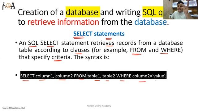 Creation of a Database & Writing SQL Queries To Retrieve Information From The Database | SQL P1