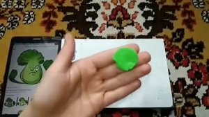 Лепим вместе bonk choy растения против зомби 2 из воздушного пластилина./pvz2