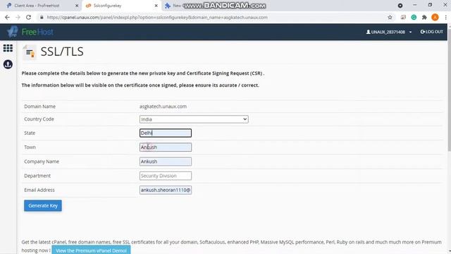 How to issue a SSL Cretificate to Profreehost website or in-secure website смотреть онлайн
