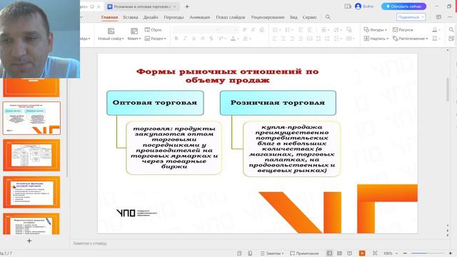 оптовая и розничная торговля