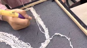 Арнайы инемен түкті кілем тоқу-Нетканый гобелен