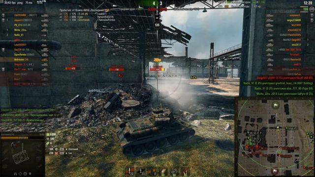 World of Tanks Т-34-85 RUDY ТАЩИТ В БОЮ С ВОСЬМЕРКАМИ!!! смотреть онлайн