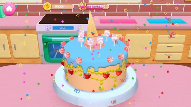 Sweet Bakery Shop - Fun Cake Making Game | Desserts, Cakes Design & Dress up Game For girls смотреть онлайн