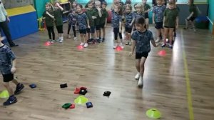 Эстафета для детей на меткость