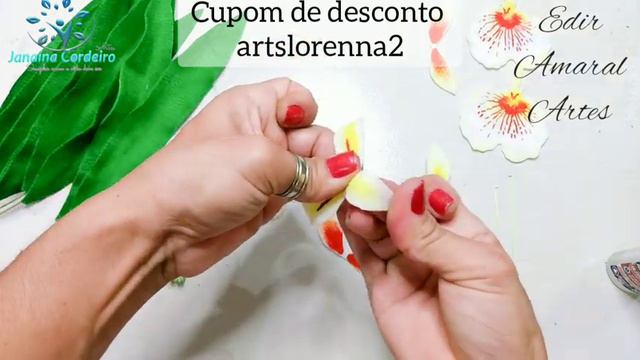 Orquídea Miltônia de feltro... смотреть онлайн