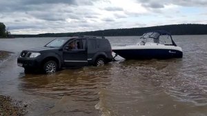 Катер Стрелка-М достать Ниссаном