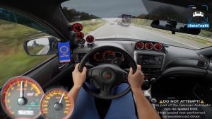 SUBARU WRX STI максимальная скорость POV