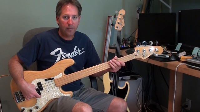 Fender Precision bass 1978 fretless смотреть онлайн
