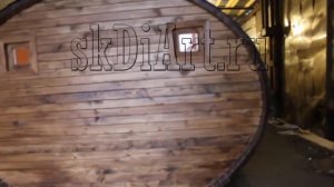 Овальная баня бочка от диарт 3м шириной