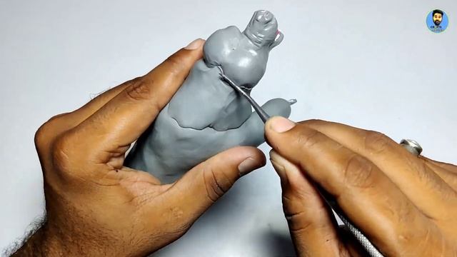 Clay Art: Angry Bear from Polymer Clay,angry bear in polymer clay, angry bear clay sculpture смотреть онлайн