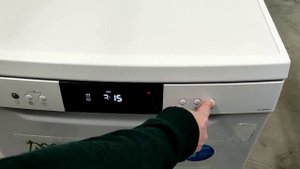 Настройка жесткости воды, соли на отдельностоящей посудомойке с дисплеем