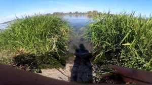 Бюджетный способ  очистки  от травы места ловли