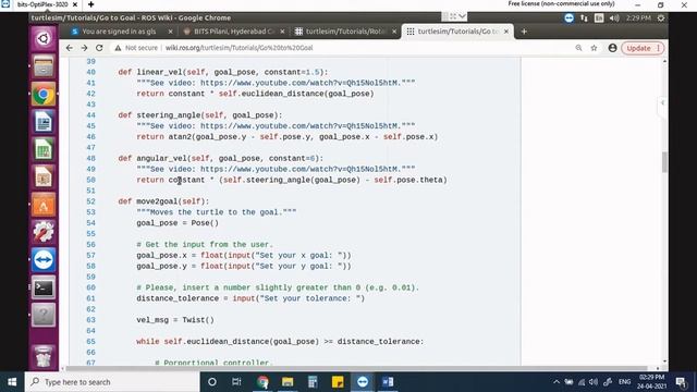 #4 ROS for Beginners: How to move Turtlebot based on Go to Goal Location | Python | ROS | TurtleSi смотреть онлайн