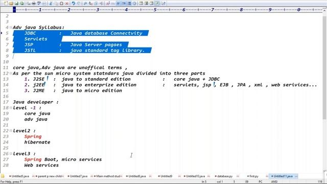 ADV. JAVA tutorials || Demo - 1 || by Mr. Ram On 13-04-2021 @8AM IST смотреть онлайн