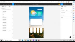 Figma Ui design Weather App Design.