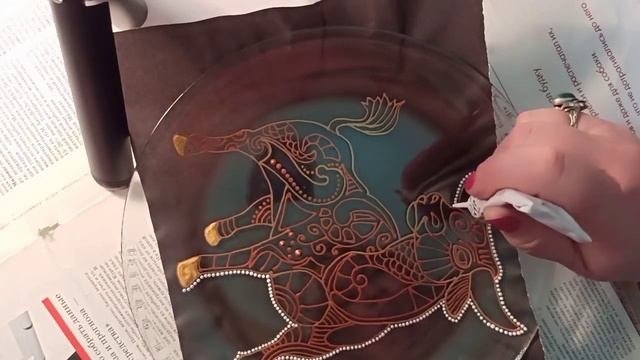 Точечная роспись. Творческий процесс