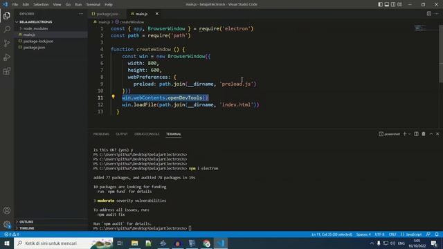 Electron JS Dasar #2 | Pembuatan Projek | Belajar Electron JS Dasar Untuk Pemula Bahasa Indonesia смотреть онлайн