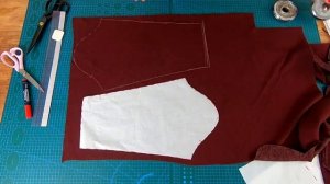 Как сшить теплое платье из остатков ткани. Оригинальное платье своими руками.mp4