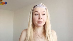 Красимся в блонд без порошка. Пепельный блонд. Праздничный выпуск.