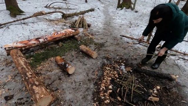 ПОХОД В ЛЕС | ПЕЛЬМЕНИ НА КОСТРЕ | Армейский котелок снова в деле смотреть онлайн