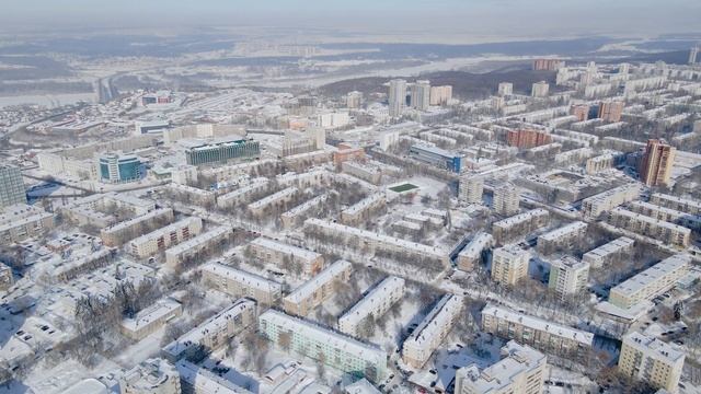 Уфа с высоты 300 метров // Айская, проспект Октября, 50-летия Октября, ТЦ Мир смотреть онлайн