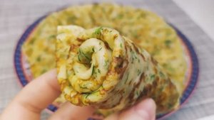 🥞🧀🌿Тонкие Сырные Блинчики с укропом на молоке🌿