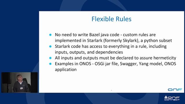 ONF Connect 18: Using Bazel to Improve Build Stability and Enable Codebase Disaggregation