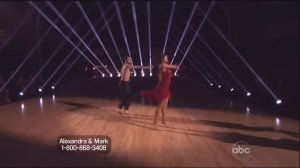 Mark Ballas and Aly Raisman dancing Contemporary on DWTS 4-8-13