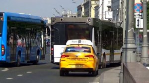 Новый Белорусский автобус МАЗ-303 на тестовом маршруте "Мотрансавто" №339 "м Парк Победы - Одинцово