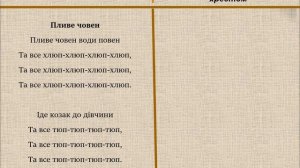 ПЛИВЕ ЧОВЕН ВОДИ ПОВЕН (українська народна пісня на рушниках) / РУШНИКИ-СПІВЦІ