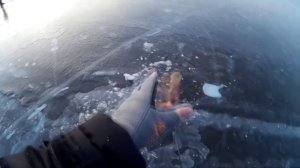 Зима.  Ловля окуня на вертикальные блесны