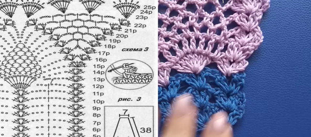 Как сделать сложный узор простым Отделка юбки смотреть онлайн