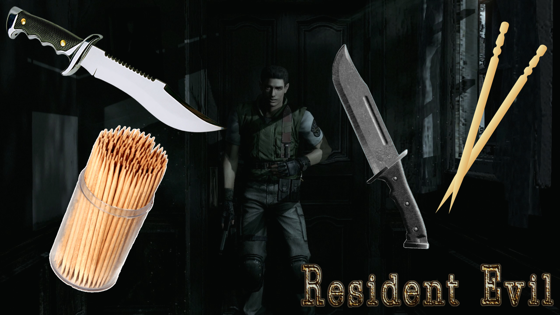 НОЖ С УРОНОМ ЗУБОЧИСТКИ ▻ Resident Evil #1