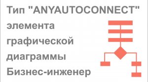 Тип "ANYAUTOCONNECT" элемента графической диаграммы системы Бизнес-инженер