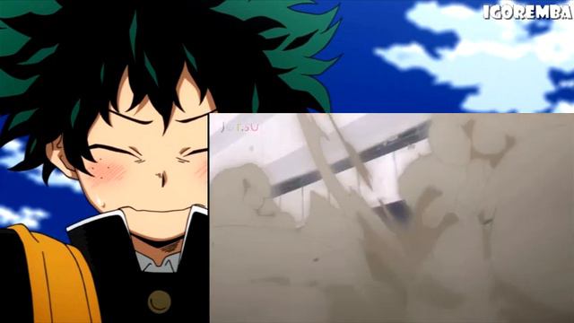 Моя геройская академия.Экзамен, Мидори использует силу первый раз смотреть онлайн