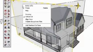 Уроки по SketchUp на русском -- Техники. Сечения, базовая часть.