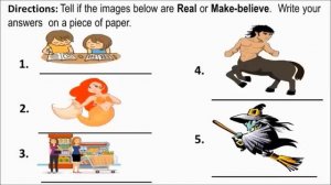 MELC-Based Grade 6 Quarter 1 Module 1 Lesson : Real or Make believe; Fact or Non-fact Images