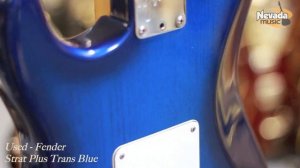 Used Fender Strat Plus Guitar - Trans Blue - Quick Look PMTVUK