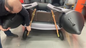 УНИВЕРСАЛЬНЫЕ транцевые колеса. УСТОЙЧИВОСТЬ на крутых СПУСКАХ и ПОДЪЁМАХ лодок пайольных и НДНД.