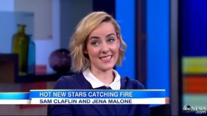 'Catching Fire' Stars Sam Claflin and Jena Malone
