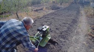 Мотоблок DON 900-3, фрезеруем огород моего товарища.