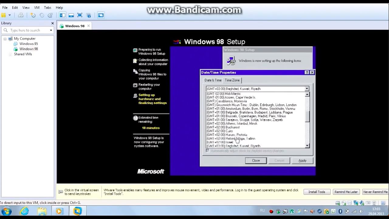 Установка Windows 98 First Edition (часть 2)