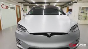 Оклейка пленкой матовый полиуретан Tesla Model X